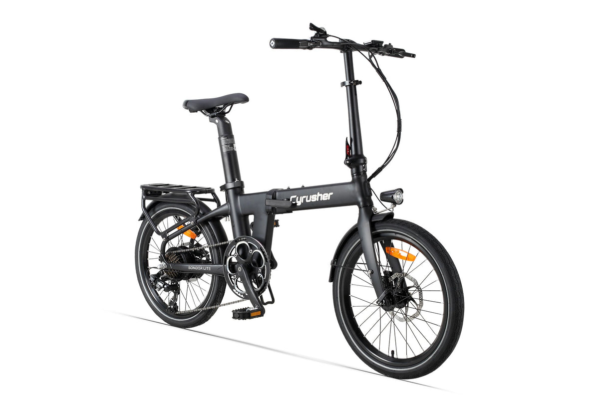 Cyrusher Sonder Lite folding electric bike in black