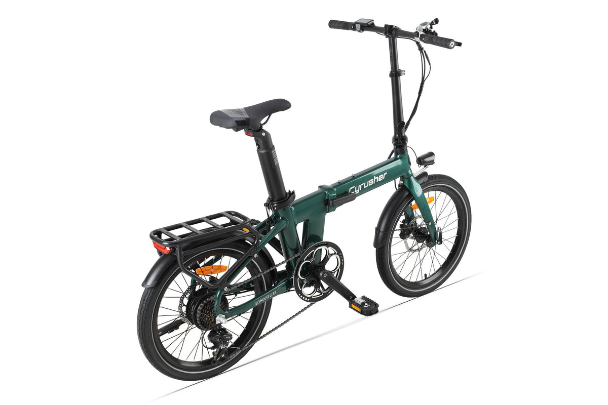Cyrusher Sonder Lite folding electric bike in green