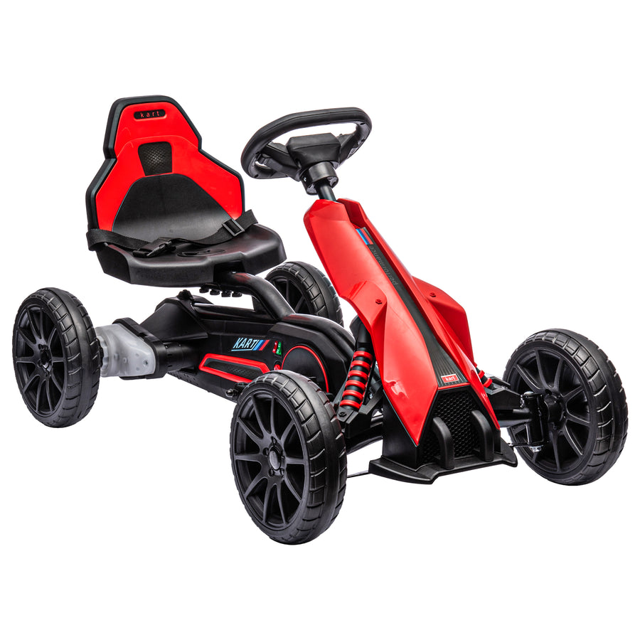 HOMCOM 12V Kids Electric Go-Kart - Pink