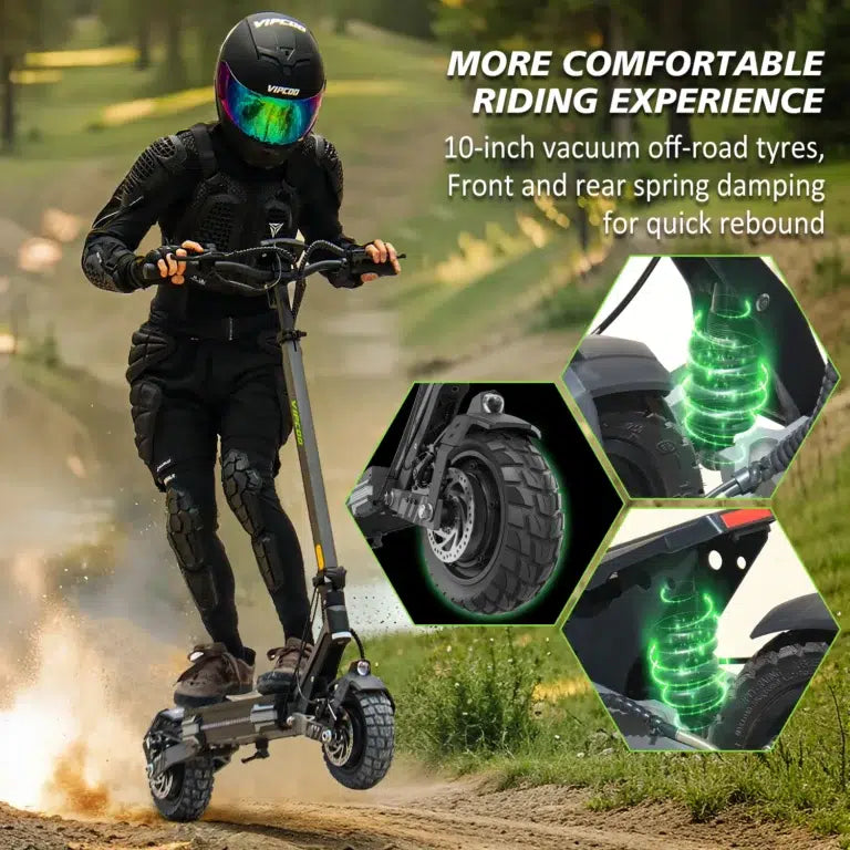 Vipcoo VS3 Pro Electric Scooter Dual Motor 2400W 52V 20.8AH Vipcoo