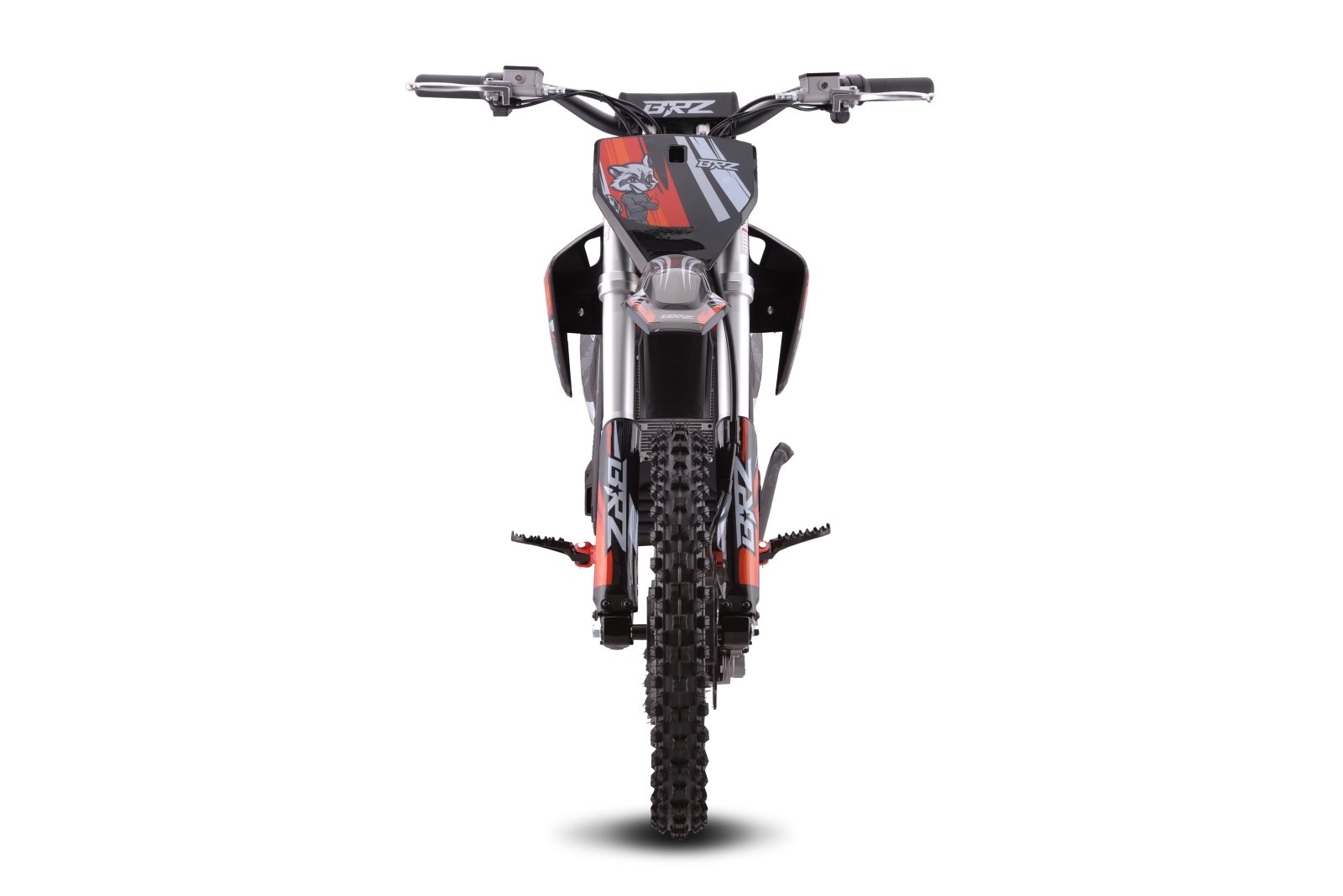 BRZ Neon Thunder Pro 72V 5000W Electric Dirt Bike 17/14 - red front view