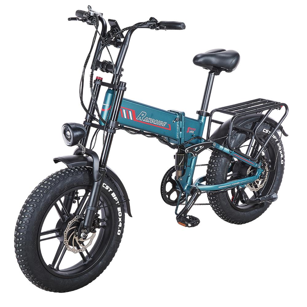 Fat Bike Elettrica RANDRIDE YX20M-2 Blu, Pieghevole, a Doppio Motore 2