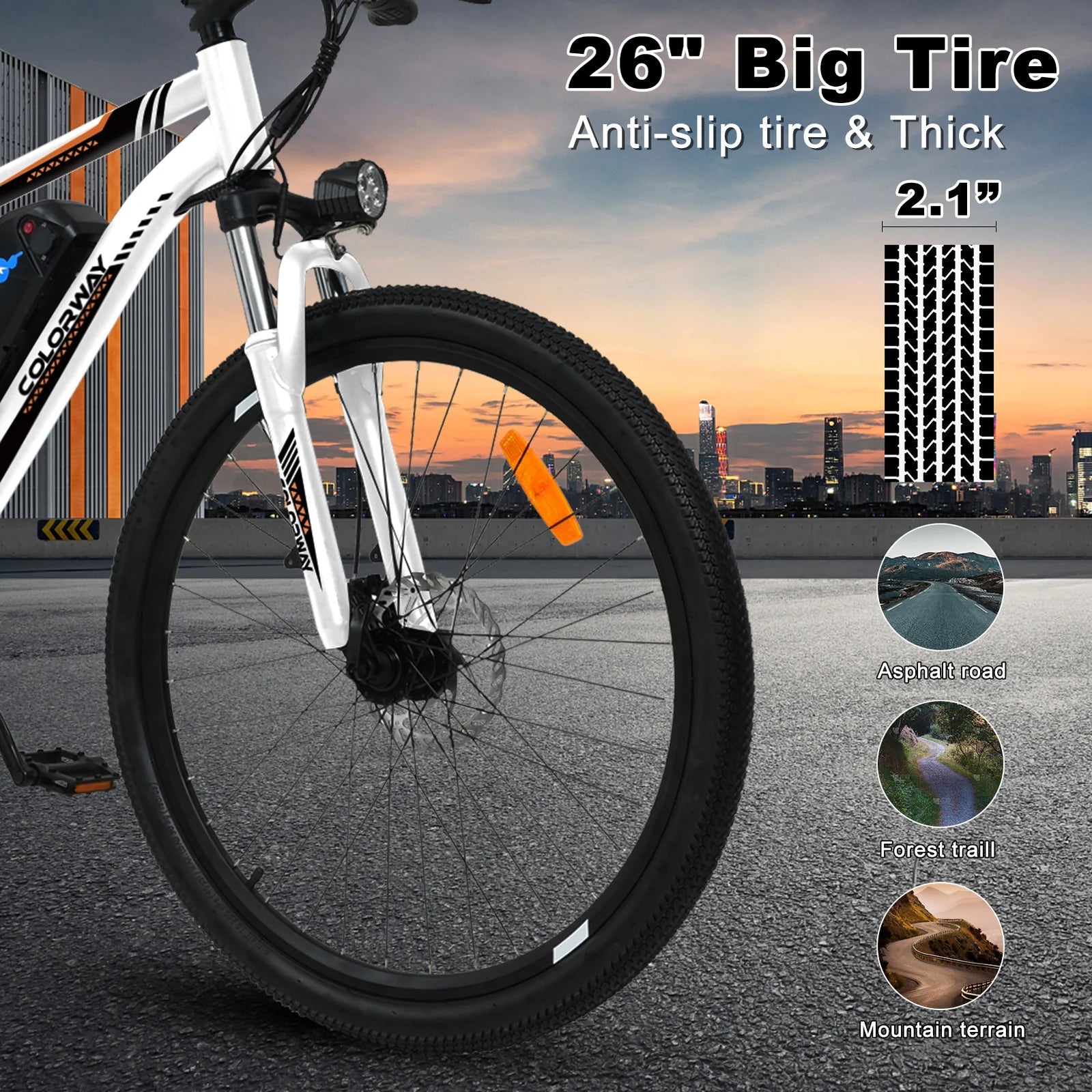 Colorway BK15 Electric Bike 250W 36V 15Ah