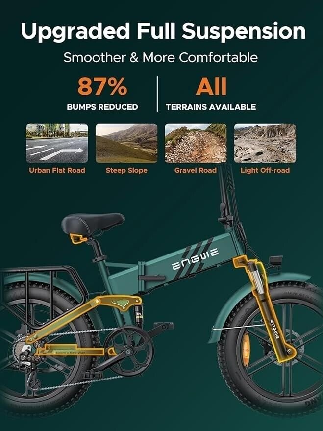 Engwe Engine Pro 2.0 Folding Electric Bike 800W 52V 16Ah