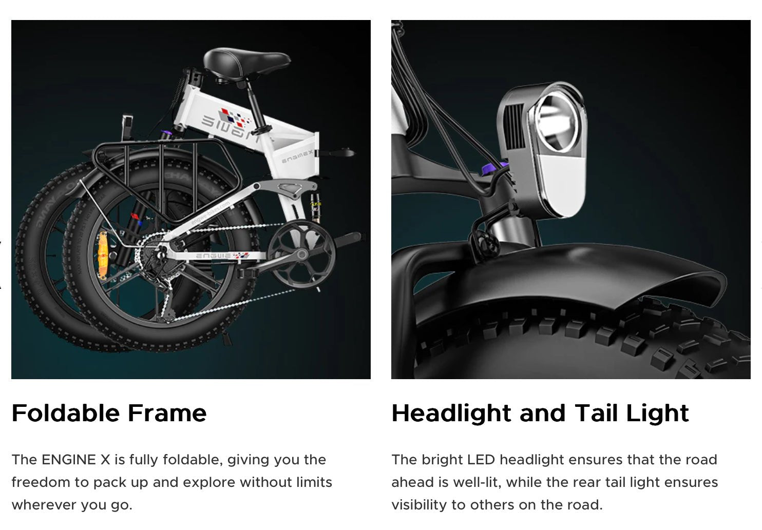 Engwe Engine X Folding Electric Bike 250W 48V 13Ah