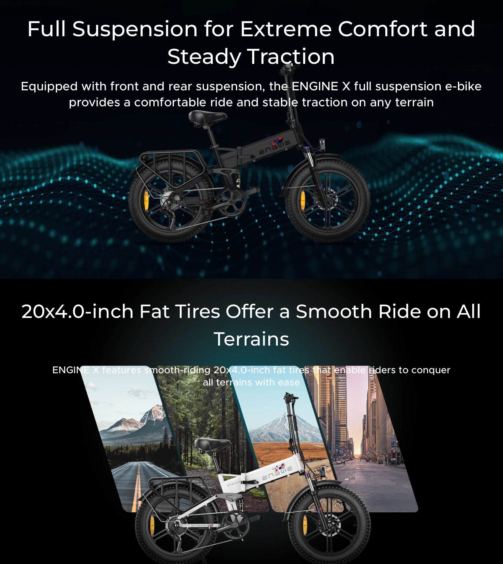 Engwe Engine X Folding Electric Bike 250W 48V 13Ah