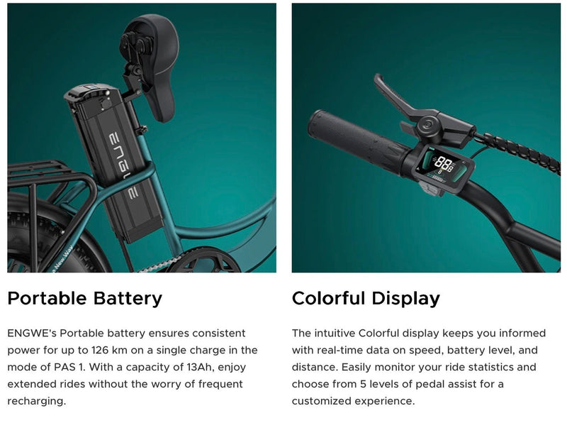 Engwe L20 Boost Electric Bike 250W 48V 13Ah