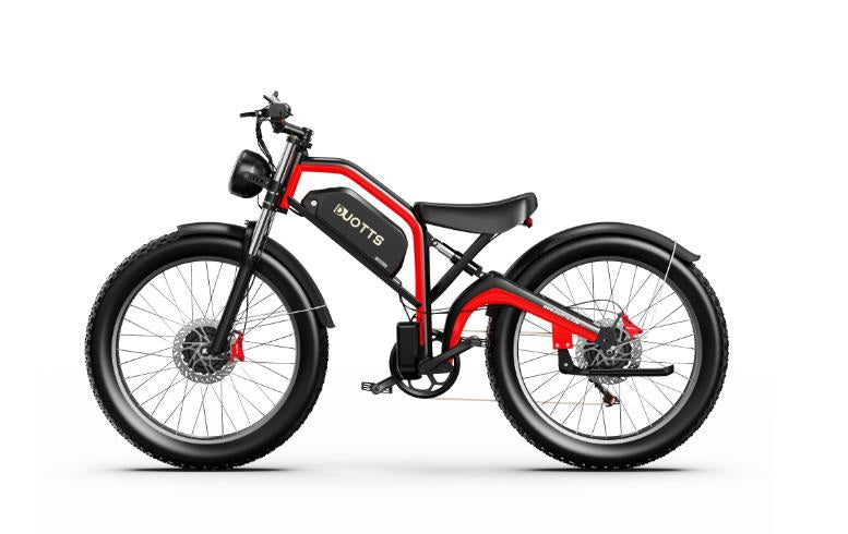 Duotts N26 Dual-Motor Fat-Tyre Electric Bike – Red product photograph