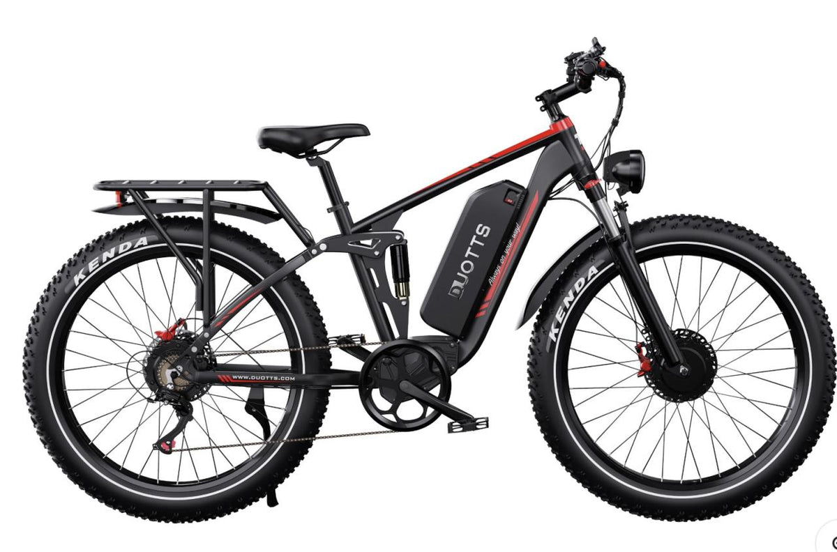 Duotts S26 Dual-Motor Suspension Electric Bike – Black product photograph