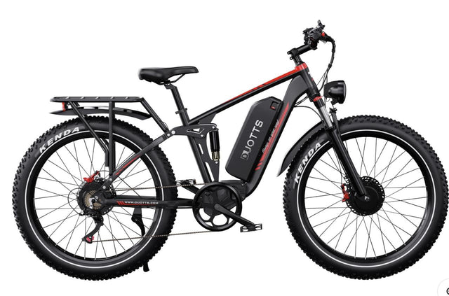 Duotts S26 Dual-Motor Suspension Electric Bike – Black product photograph