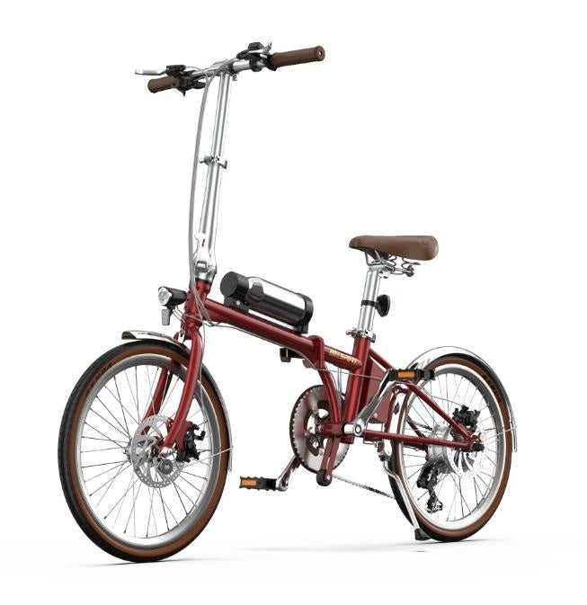 Onesport OT02 Pro Compact Folding Electric Bike – Red product photograph