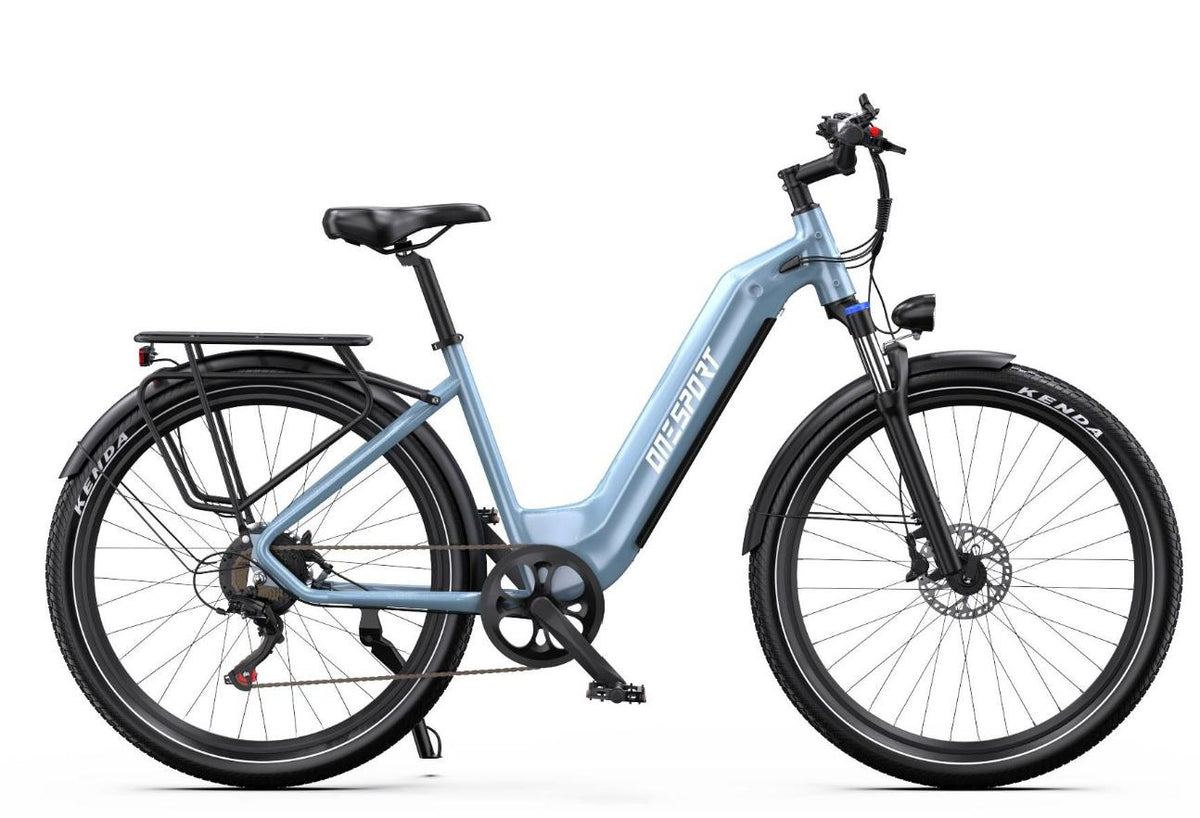 Onesport WT05 Torque-Sensor Electric Bike – Light blue product photograph