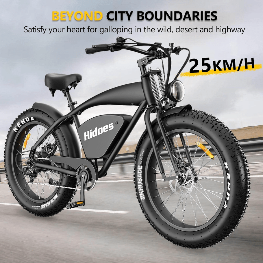 Hidoes B3 26" Fat Tyre Electric Bike 1000W 48V 17.5Ah