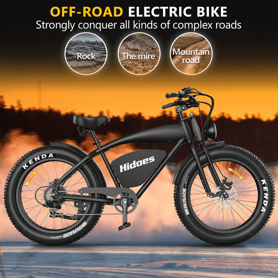 Hidoes B3 26" Fat Tyre Electric Bike 1000W 48V 17.5Ah