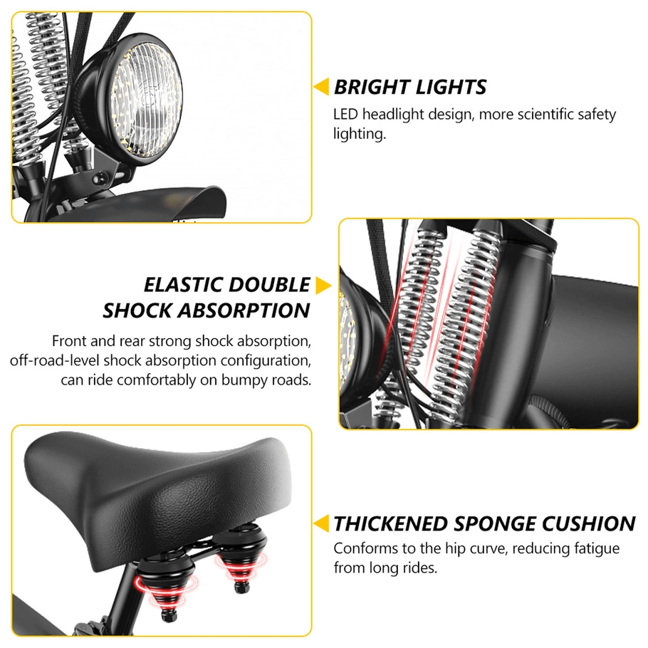 Hidoes B3 26" Fat Tyre Electric Bike 1000W 48V 17.5Ah