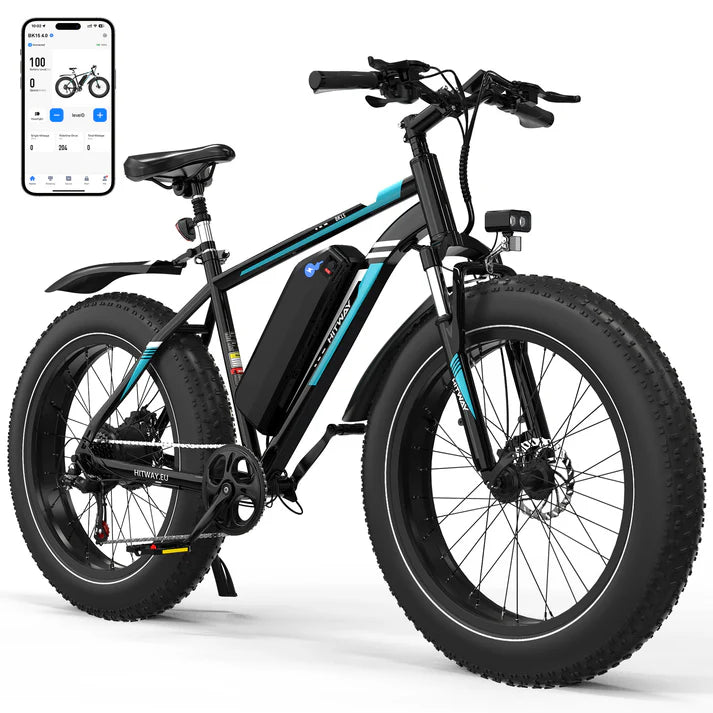 HITWAY BK15 4.0 Fat Tyre Electric Bike 500W 48V 15.6Ah