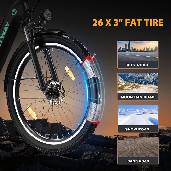 HITWAY BK16 26” Electric Bike 250W 48V 18Ah