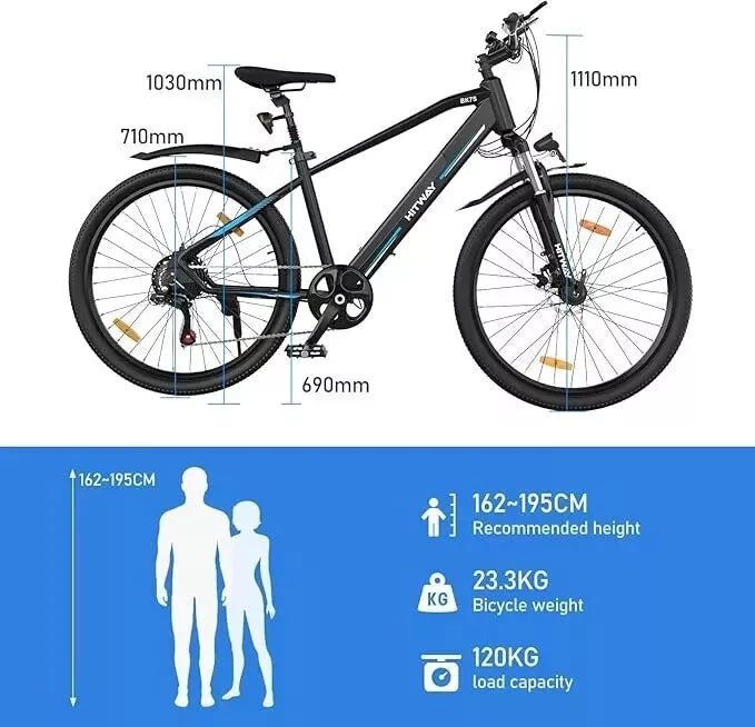Hitway BK7S Electric Bike 250W 36V 12Ah