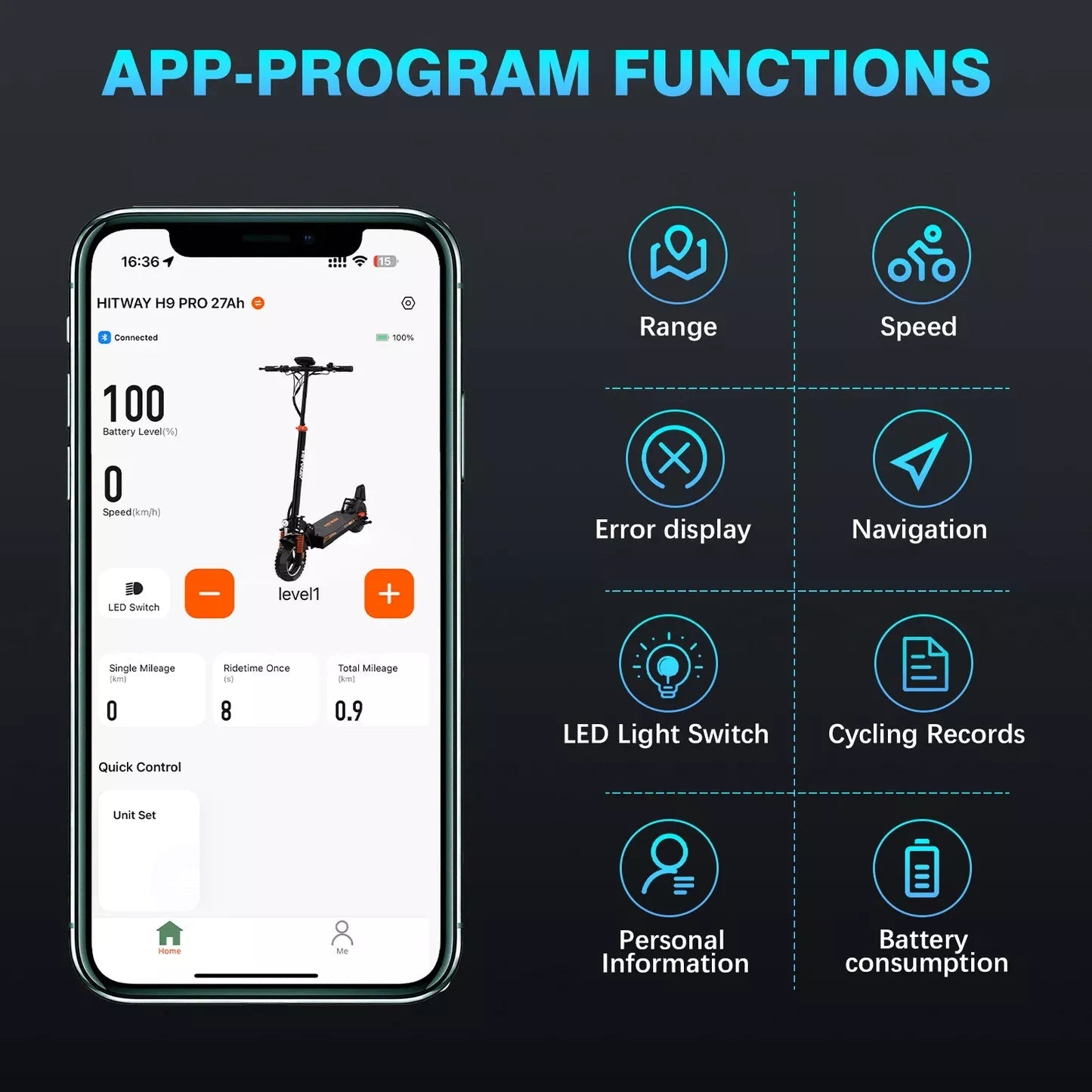 Hitway H9 500W Electric Scooter