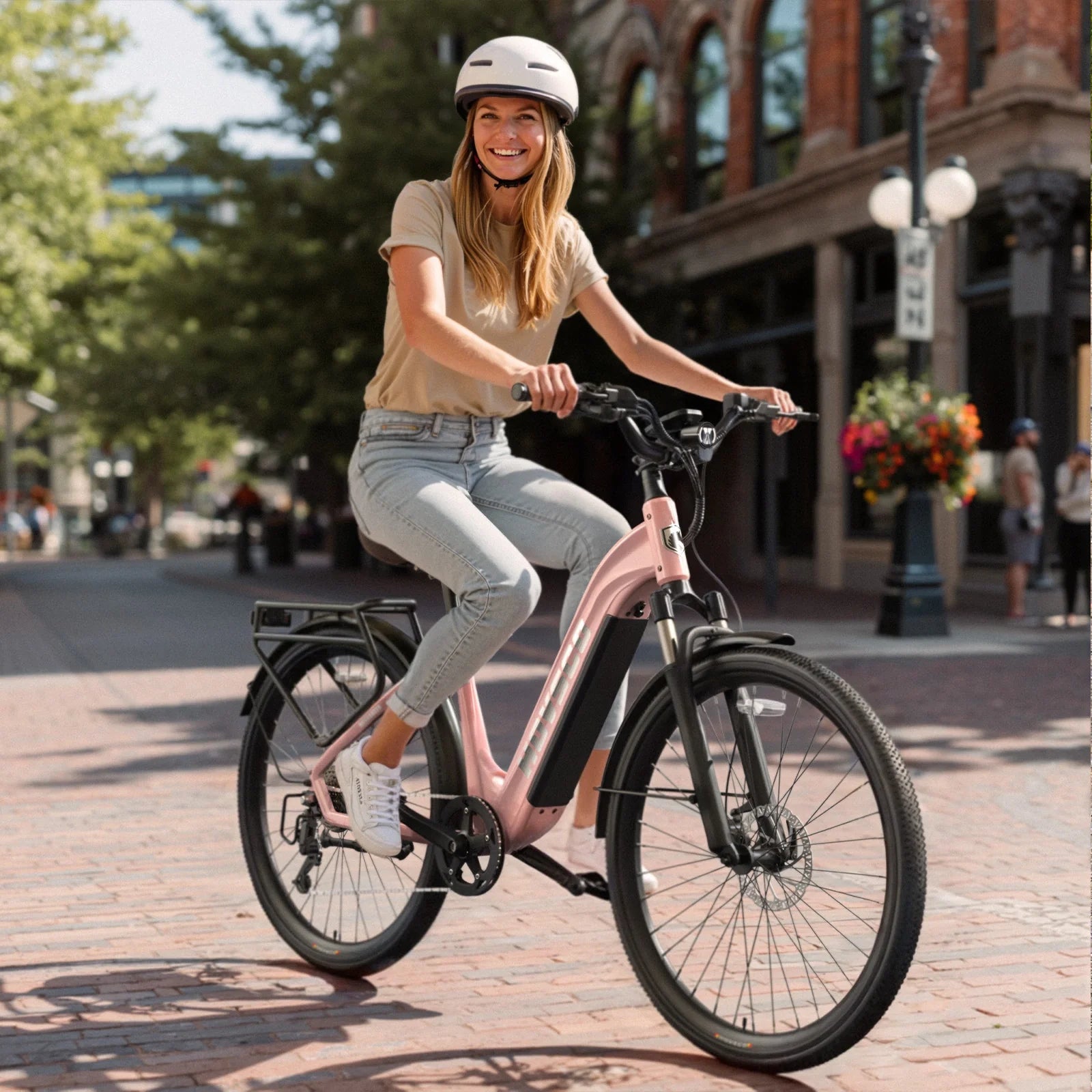 Hovsco electric bikes hovranger step thru commuter4