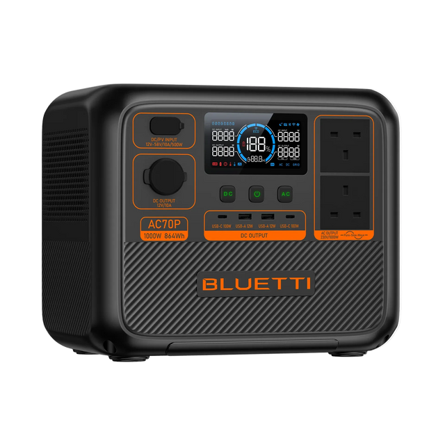 Bluetti AC70P Portable Power Station 864Wh