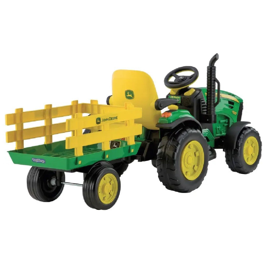Peg Perego John Deer Ground Force With Trailer 2