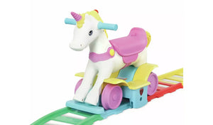 Rollplay Rainbow Unicorn Train/Rocker 2 in 1