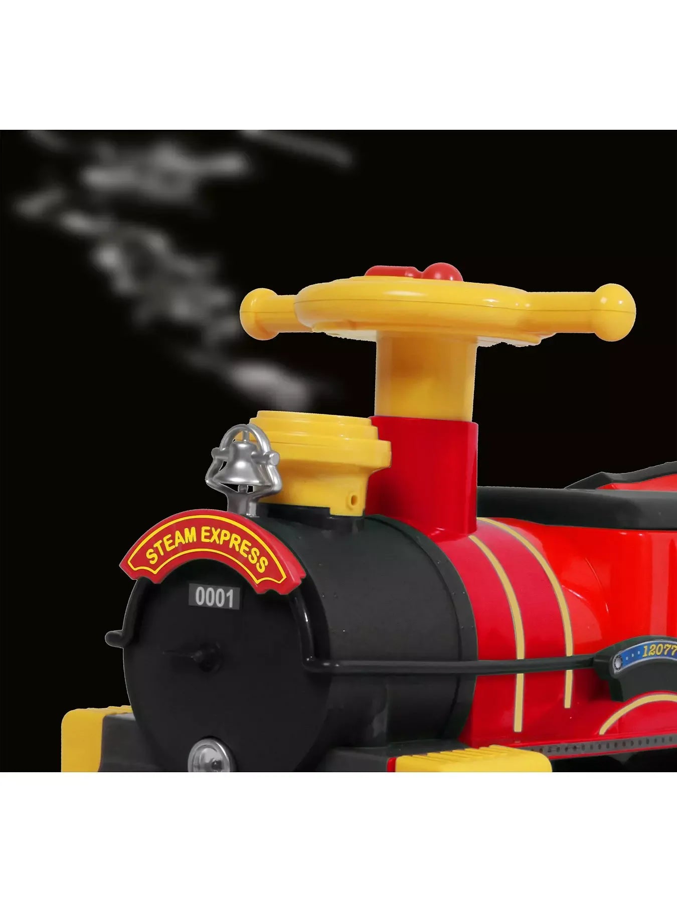 Rollplay Steam Train 6 Volt with 4 Straight and 4 x Curved Track Pack (Special Pack) 6