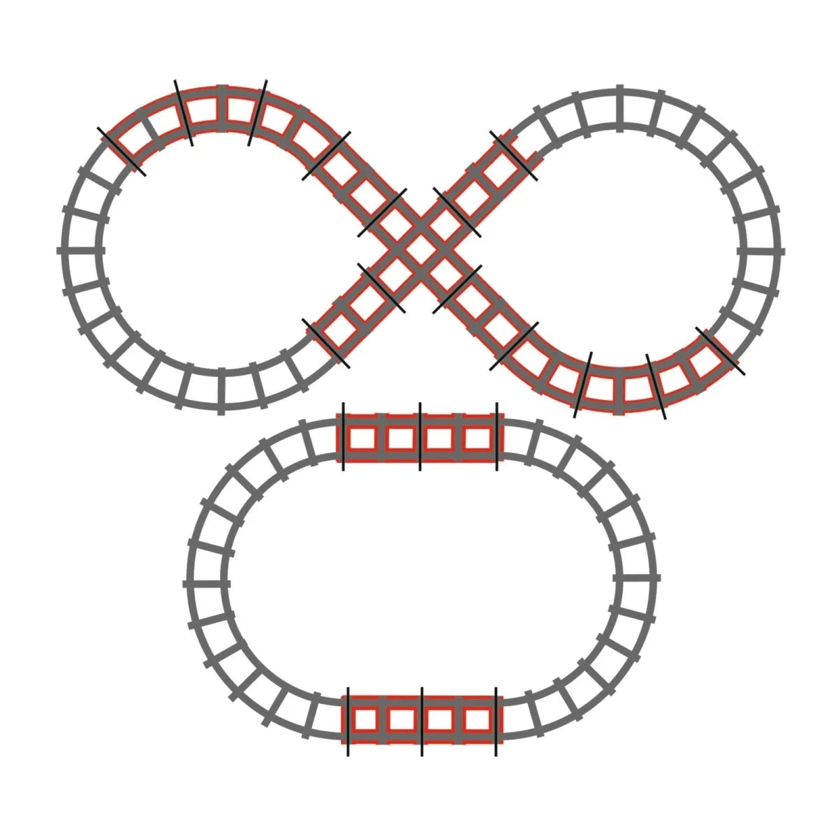 Peg Perego Rail Road Train Tracks Figure 8 1