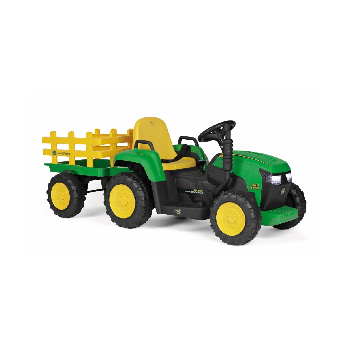 Peg Perego John Deer Farm Power Ride On Tractor 5