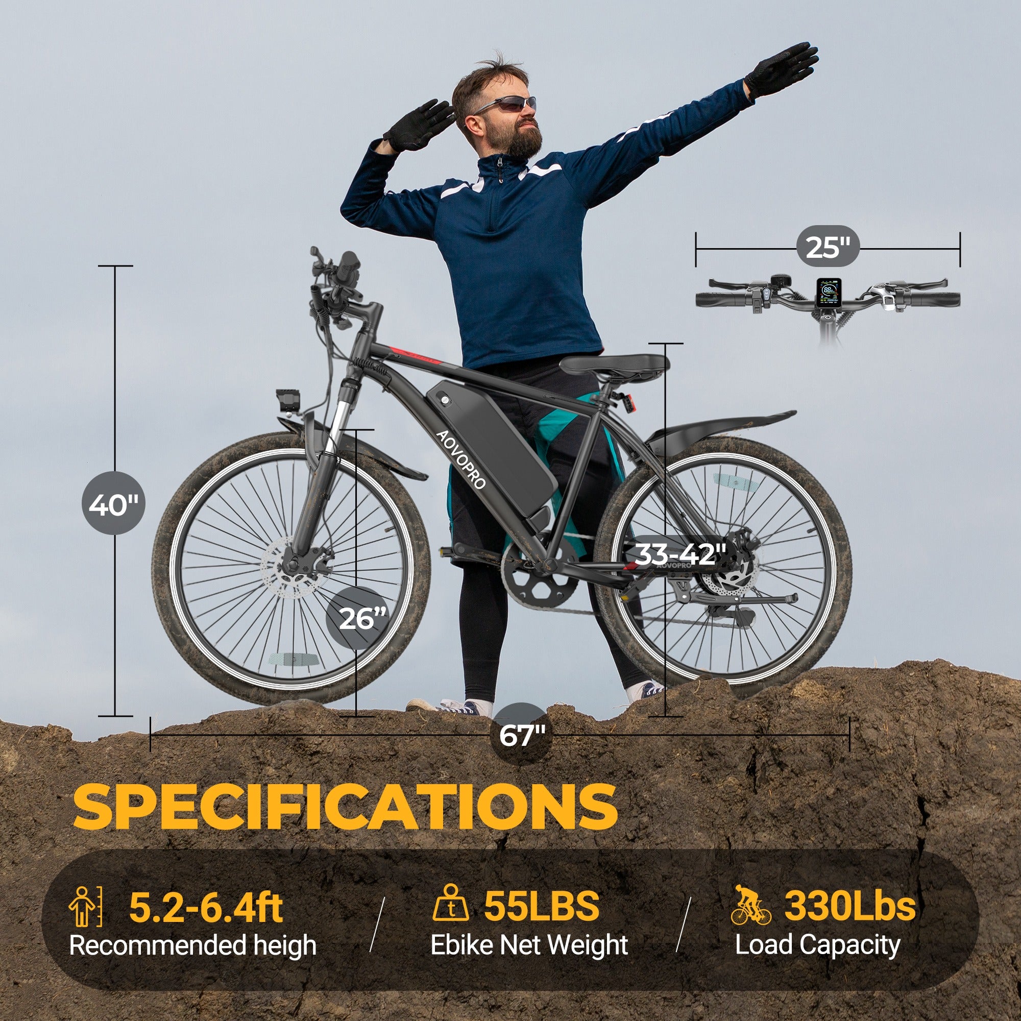 Aovo Pro BK900 Electric Bike 3