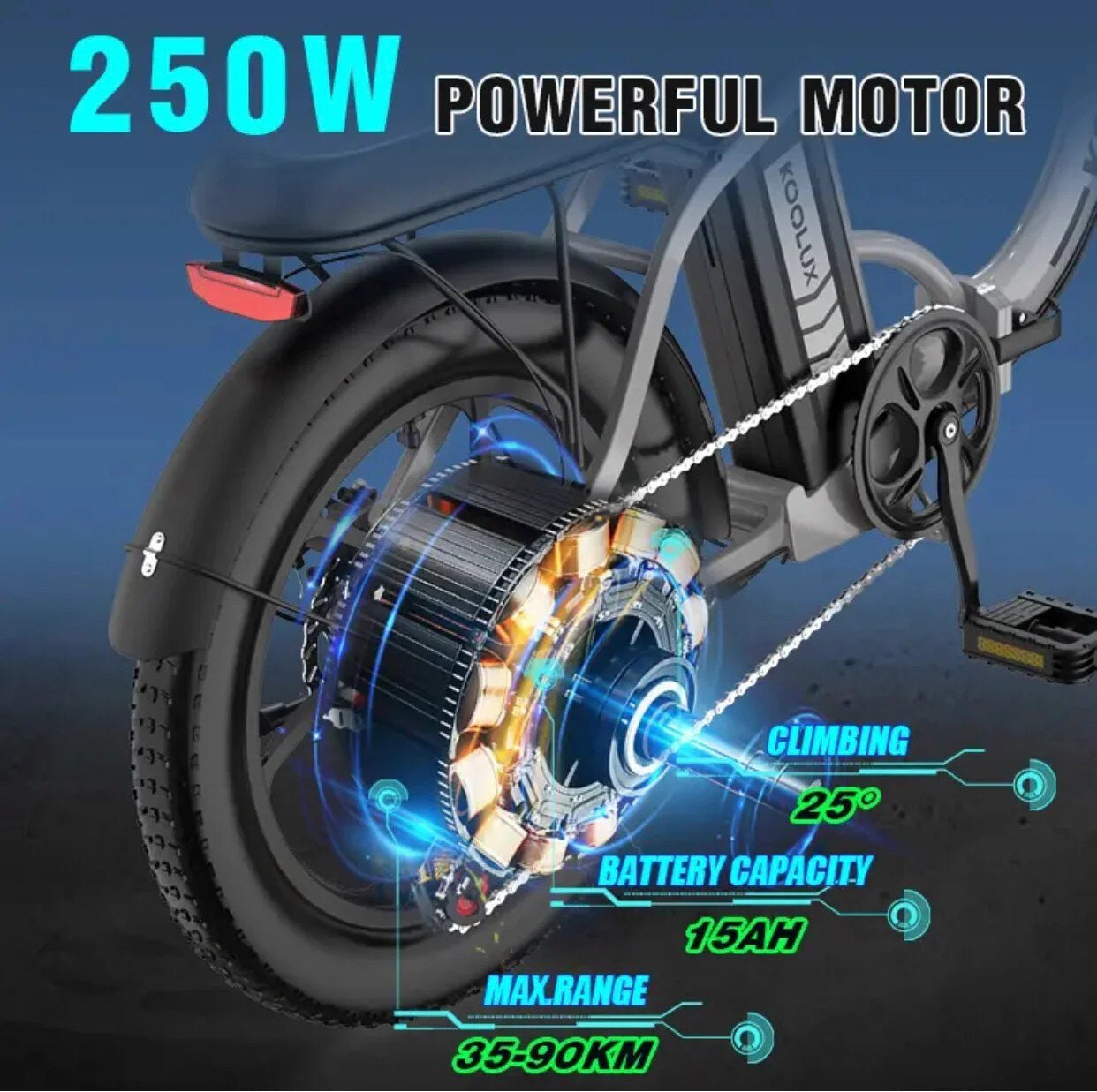 Koolux BK6S 4.0 Electric Bike 500W 48V 15Ah