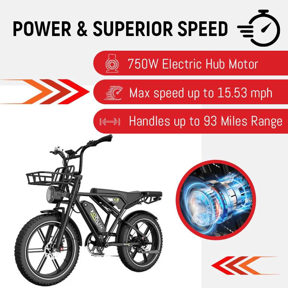 KOOLUX X9 Electric Bike 48V 15.6AH (Pro 31.2Ah)