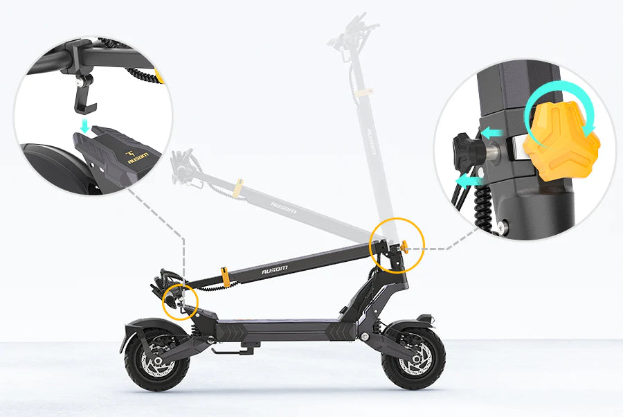 Ausom L2 Dual Motor Electric Scooter 1600W 48V 15AH Ausom