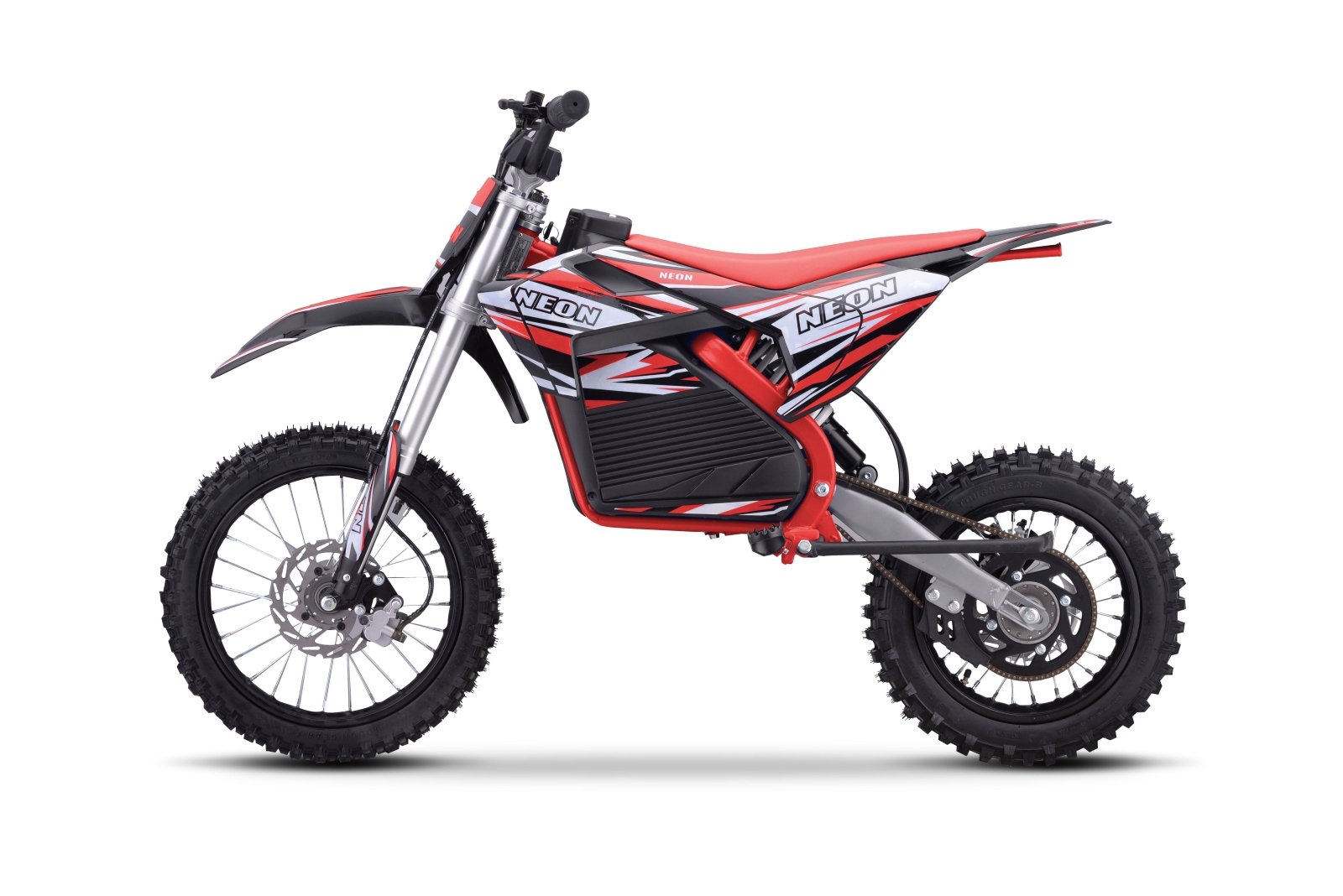 BRZ Neon Titan X 60V 2000W Electric Dirt Bike - Red side profile