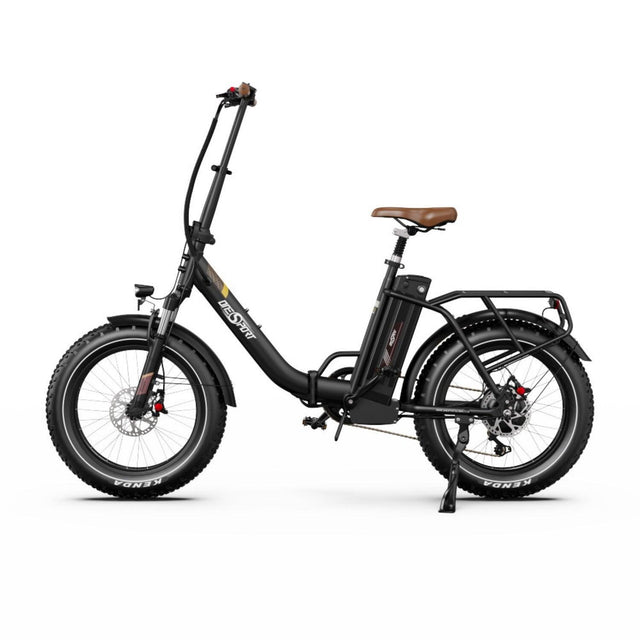Onesport OT16 Max Electric Folding Bike – Black & brown product photograph