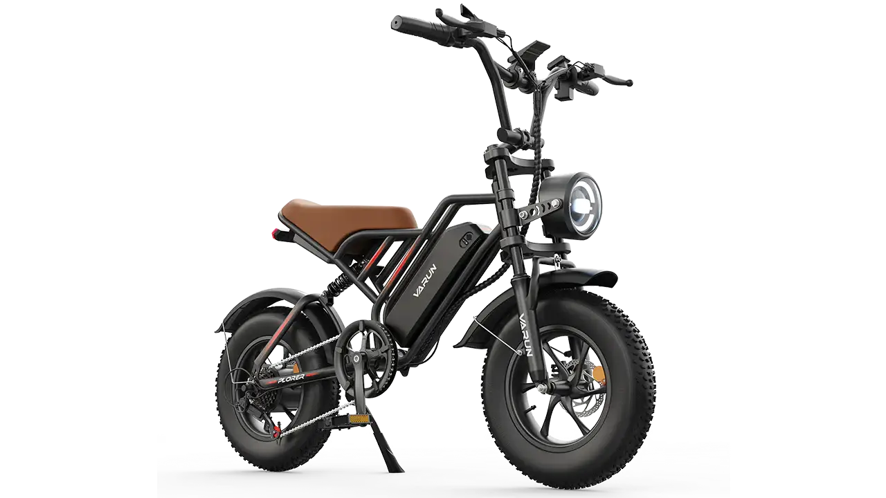 Varun Plorer Electric Bike 16inch Fat-Tire E-Bike with 48V 624Wh Varun