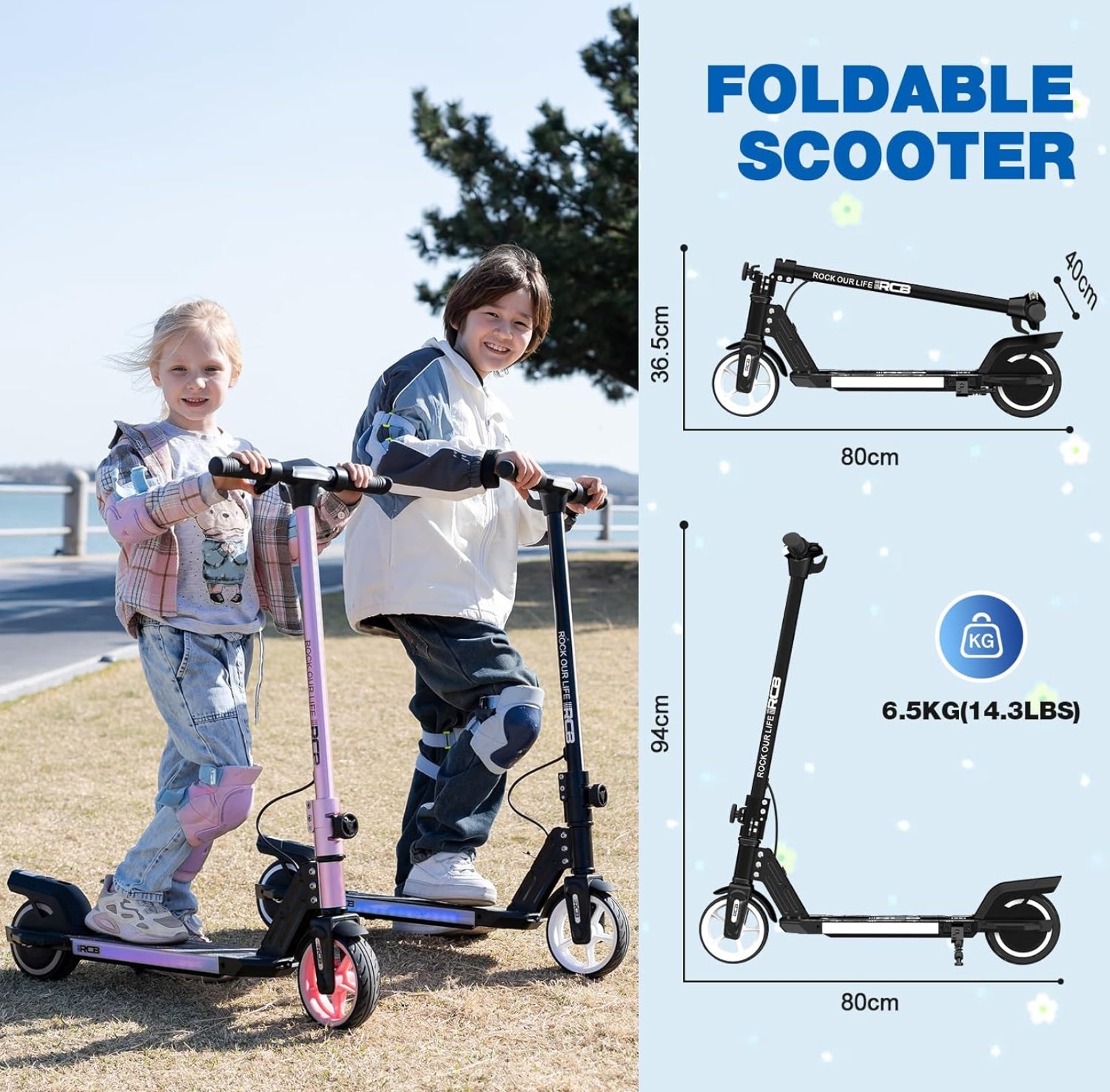 RCB R12 130W Kids Electric Scooter