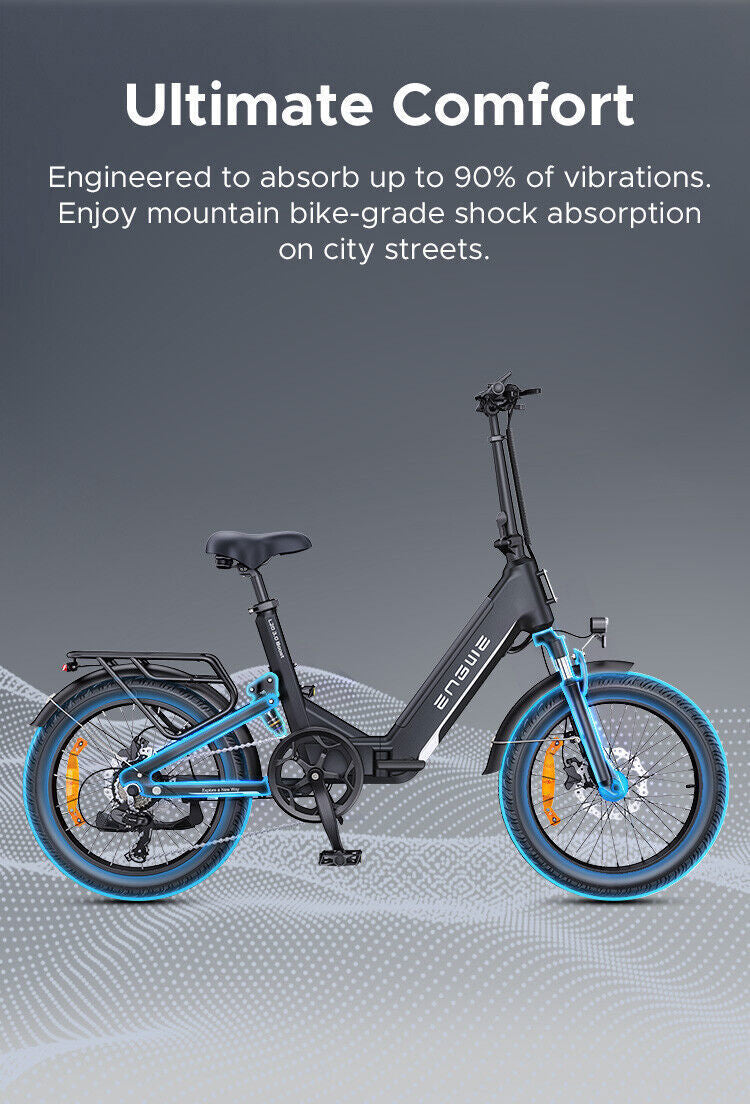 ENGWE L20 3.0 Boost Folding Electric Bike 250W 48V 13.5Ah Engwe