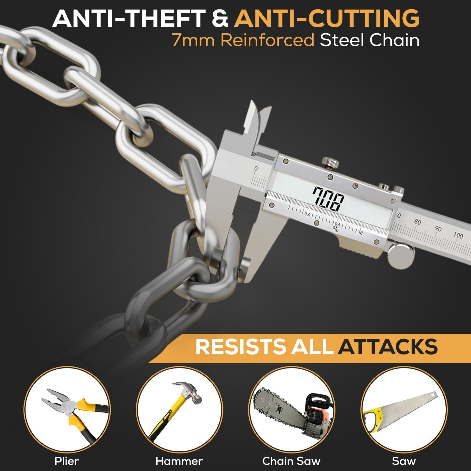 Bike Lock 5 Digit Combination Gewage