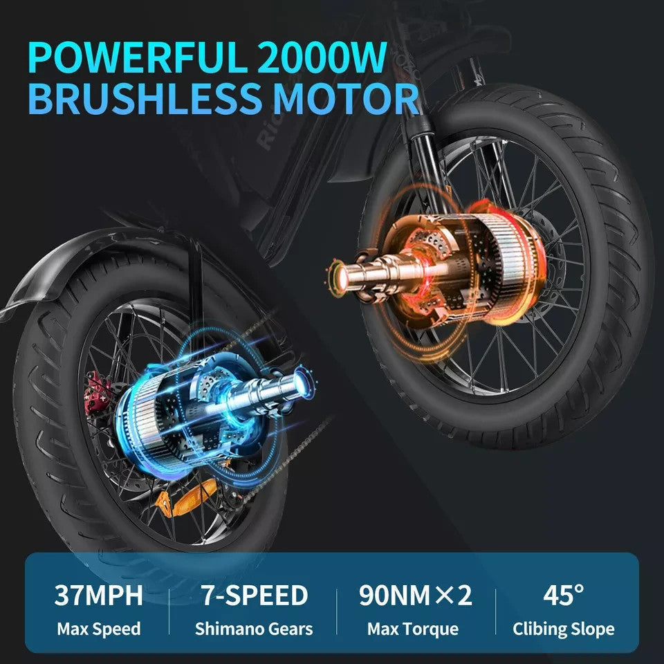 YVY Q20 (C20) PRO Electric Bike 52V 40AH YVY