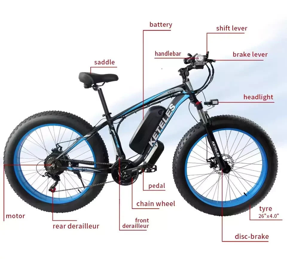 KETELES K800 Electric Bike 48V 23AH KETELES