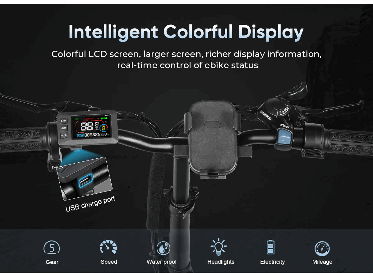 Samebike CY20 20” Foldable Electric Bike 350 36V 12AH