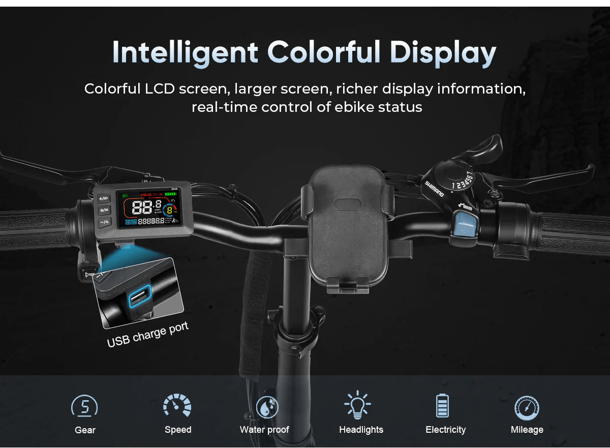 Samebike CY20 20” Foldable Electric Bike 350 36V 12AH