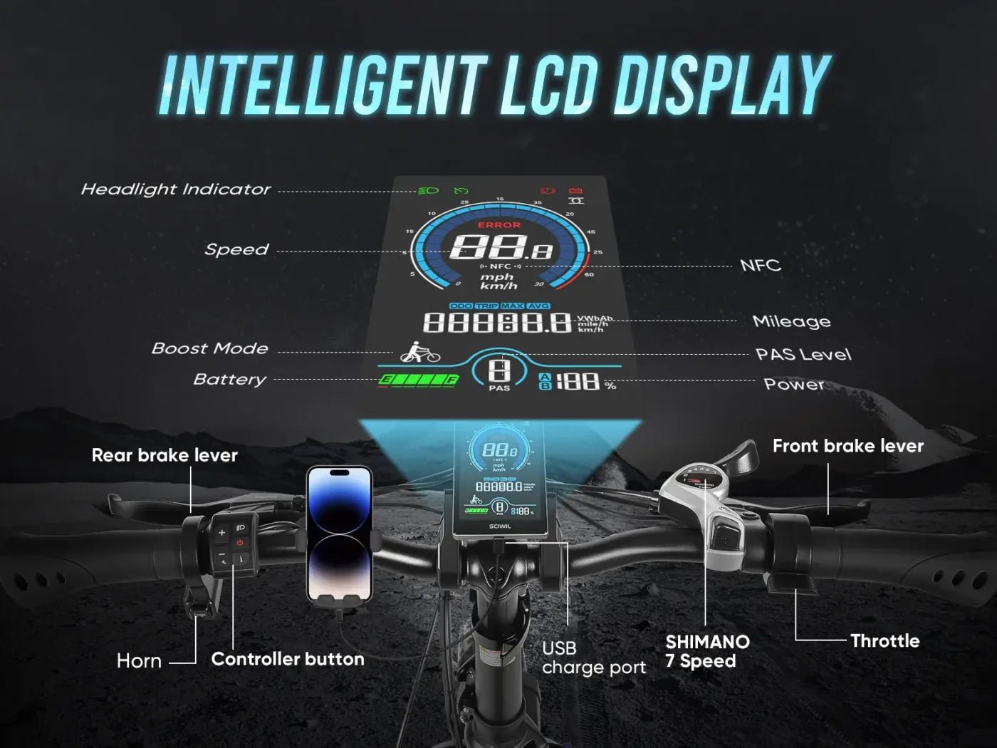 Samebike LOTDM200 Fat Tyre Electric Bike 750W 48V 13Ah