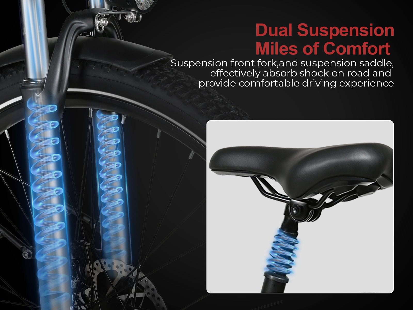 Samebike RS - A01 PRO 26" Electric Bike 250W 36V 15Ah