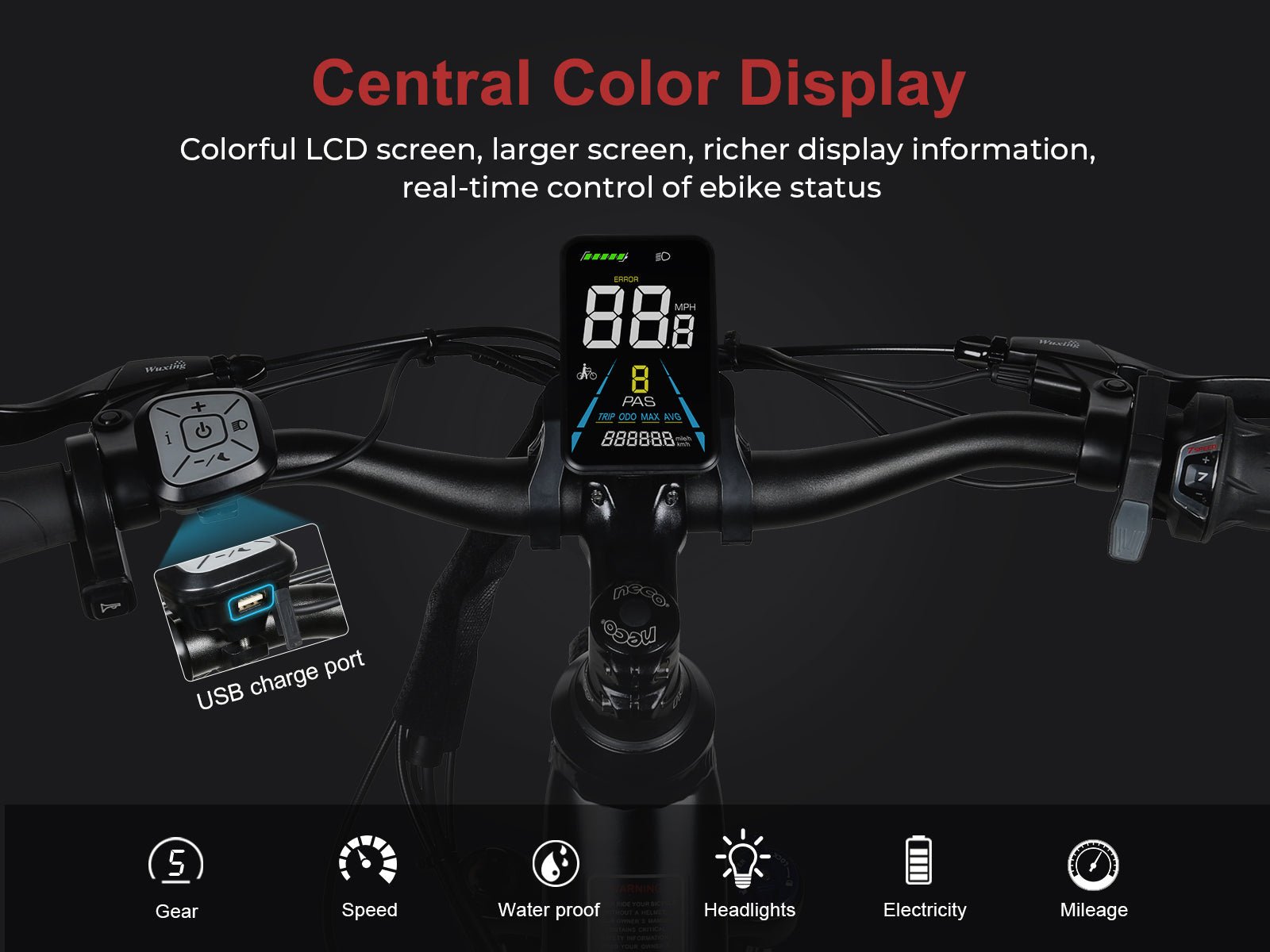 Samebike RS - A01 PRO 26" Electric Bike 250W 36V 15Ah