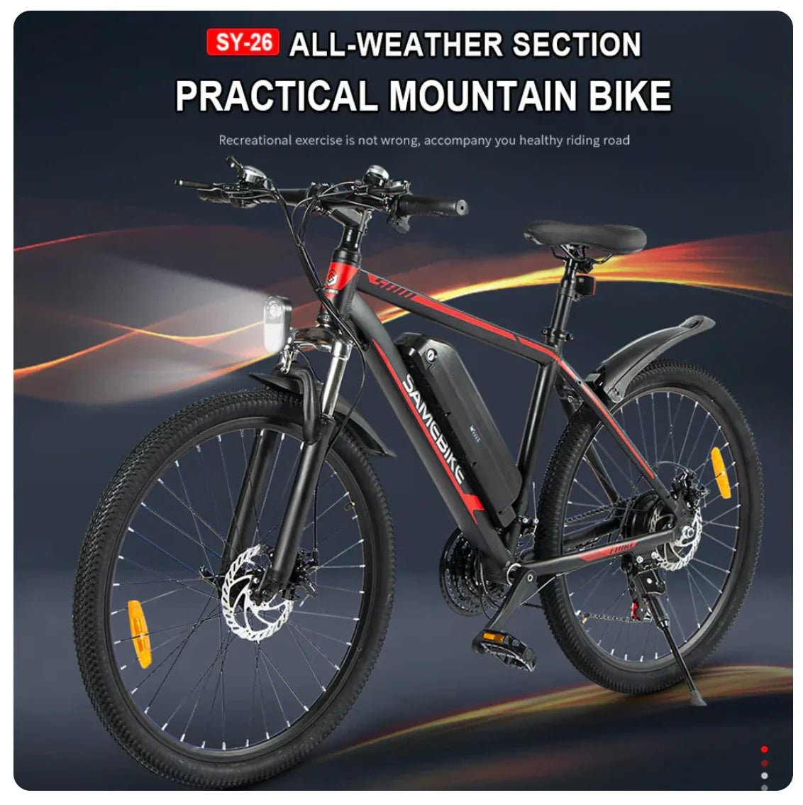 Samebike SY26 - II FT 26” Electric Bike 750W 36V 13Ah