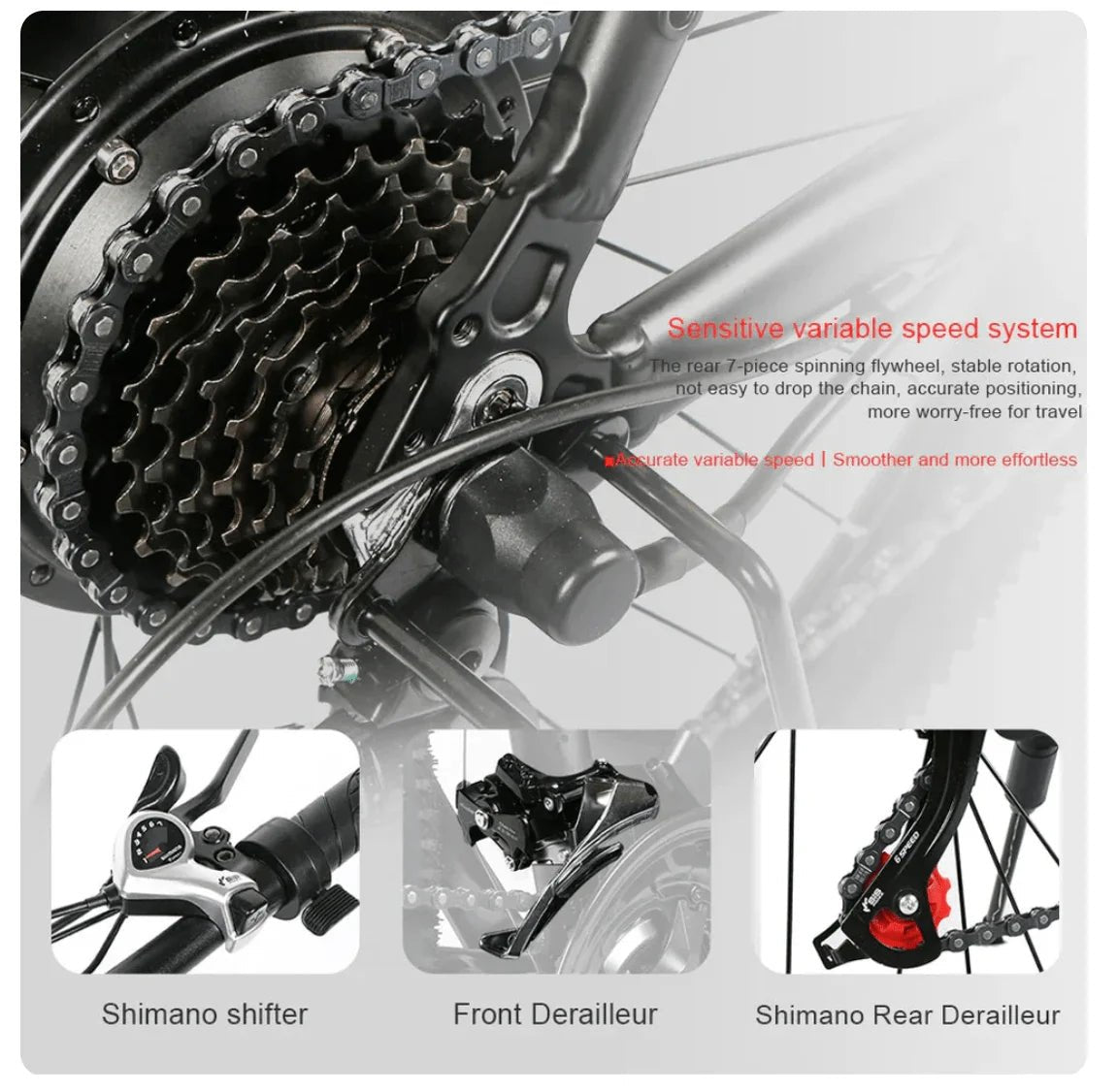 Samebike SY26 - II FT 26” Electric Bike 750W 36V 13Ah