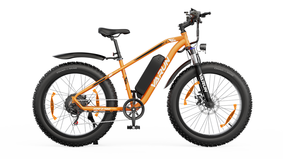VARUN M26-2 PRO electric bike in orange